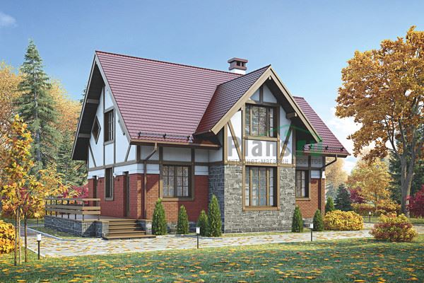 Дом из кирпича с вторым этажом
