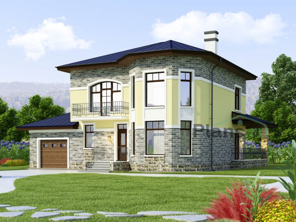 Дом с компактной планировкой 197м²