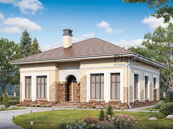 Небольшой одноэтажный дом с котельной