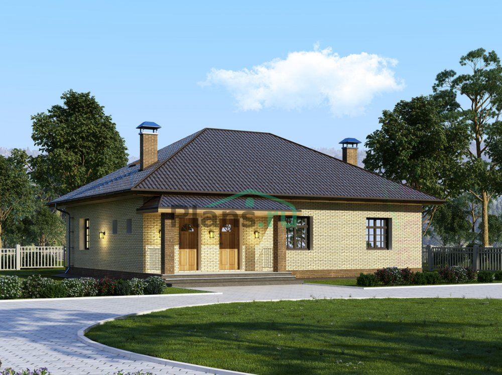 Проект одноэтажного дома 145 кв.м