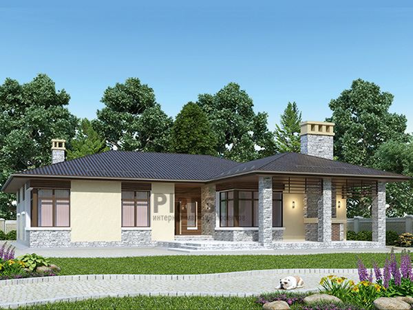 Проект дома из кирпича 175кв.м