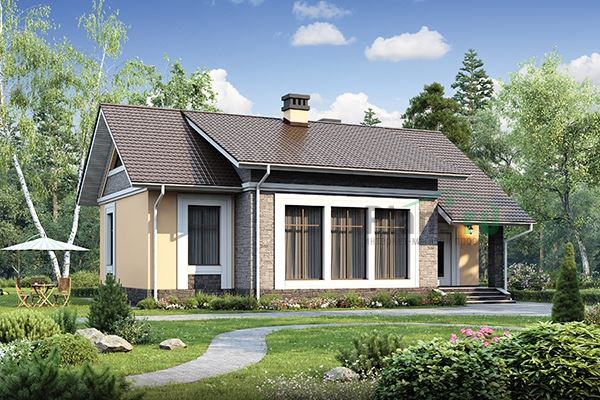Дом в итальянском стиле 100 кв.м