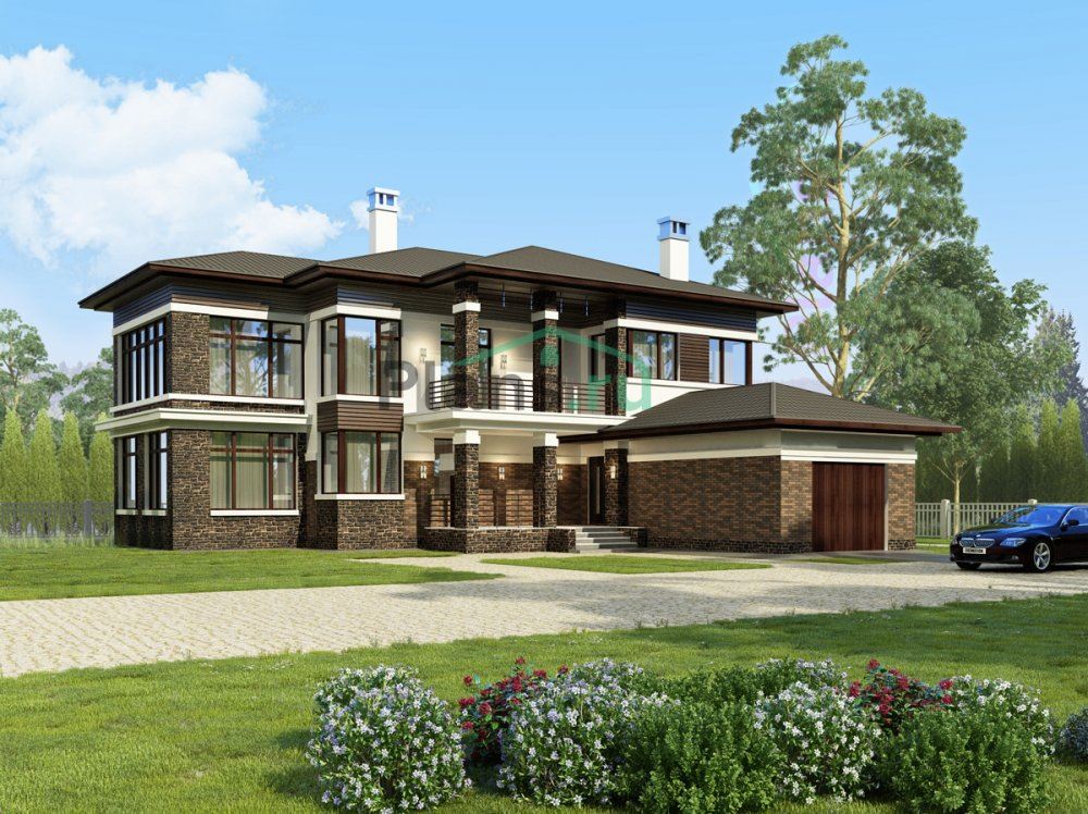 Дом из кирпича с гаражом 274 кв.м